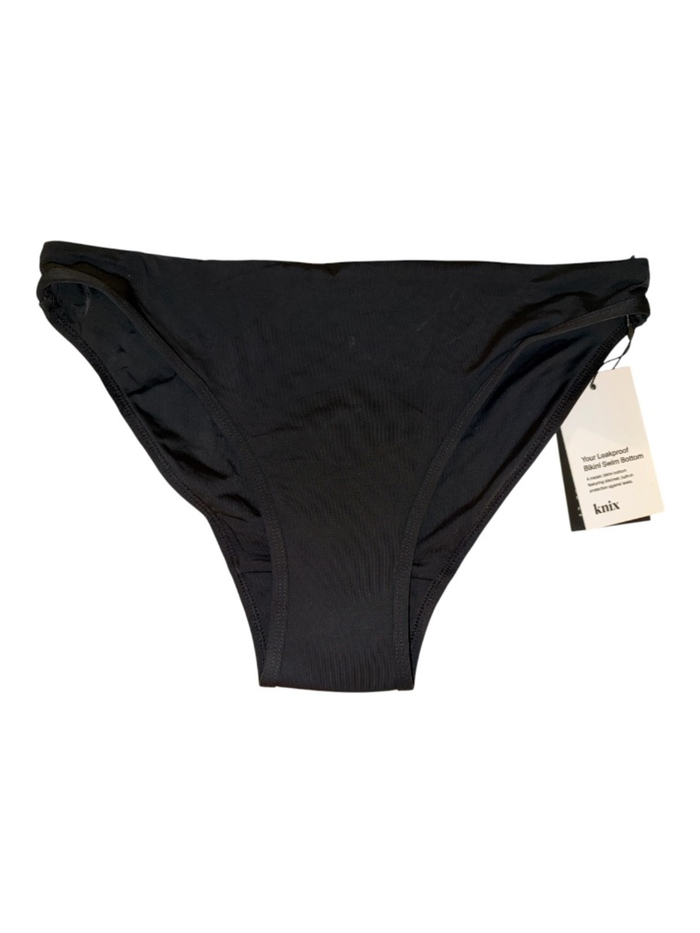NWT Knix Black Leakproof Bikini Swim Bottoms S
